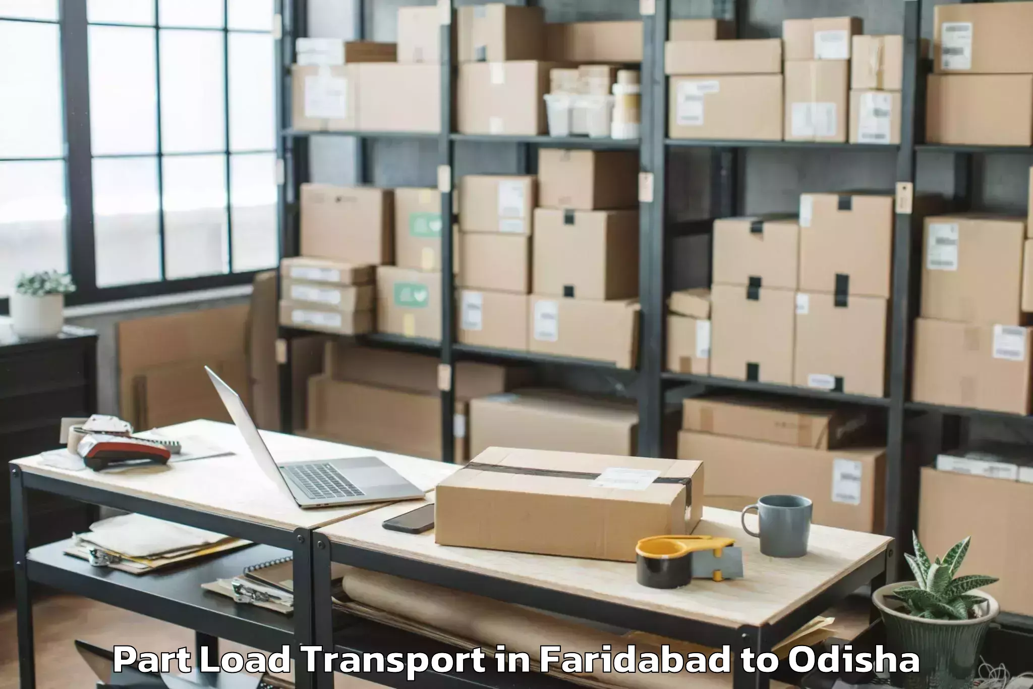 Leading Faridabad to Kalimela Part Load Transport Provider